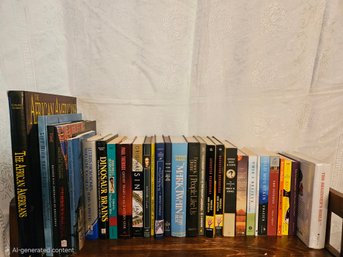 Lot 10-124 Mark Twain, Original Sin, And More (left Of White Shelf)