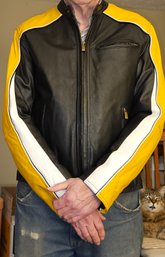 Lot 5-66 Wilson Black, Yellow, White Motorcycle  (by Door)