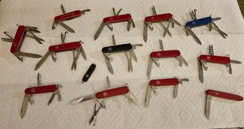 Lot 5-67 Baker's Dozen Plus One Classic Swiss Army Victorinox  (top 2-drawer)