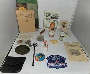 Lot 5-83 Miscellaneous Lot A  Buckle, Egg Cup, Edaville (IR).