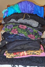 Lot 5-96 Variety Of Larger Plus -sized Clothing (black Shelf Box And Hangar)