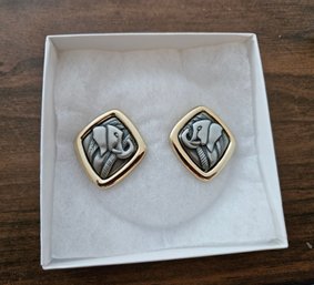 Lot 5-308 Lady Remington Pierced Elephant Earrings (bottom Lateral)