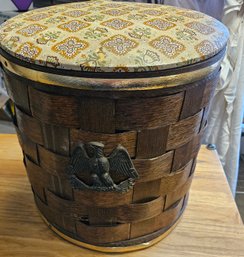 Lot 5-340 Basket With Eagle (tan Cabinet)