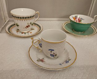 Lot 3-353 Almost A Match Teacups And Saucers (Atkins)