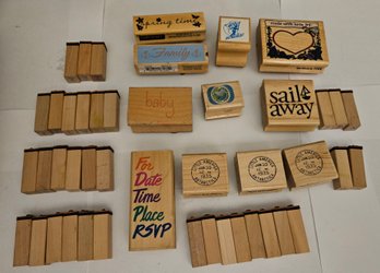 Lot 5-384 Stamps, Glitter. Ink Pads (White Shelf 2)