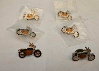 Lot 6-16 Six Motorcycle Pins (Top Lateral File)