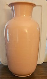 Lot 6-80 Large Peach-colored Vase (tan Cabinet)