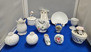 Lot 6-87 Small Miniature, Flat Porcelain Items (Tir-2)