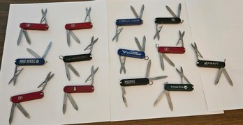 Lot 6-111 Baker's Dozen Small Victorinox Folding Pocket Knives (top 2-drawer)