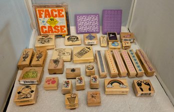 Lot 6-116 Misc Craft Stamp Lot (white Shelf)