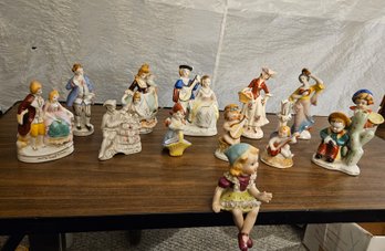 Lot 6-133 Thirteen Occupied Japan Figurines Including One Shelf Sitter (IR)