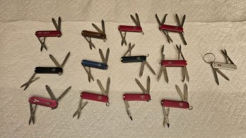 Lot 6-142 Baker's Dozen Victorinox Folding Pocket Knives (Top 2-Drawer))