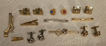Lot 6-146 Cufflink, Tie Tacks, Collar Clips (Top Lateral)