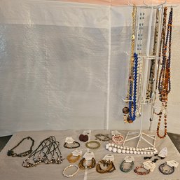 Lot 6-151 Jewelry And Rack (IR)