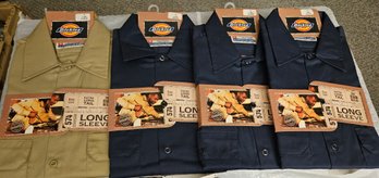Lot 6-158 Four Dickies Men's Shirts (White Shelf 2)