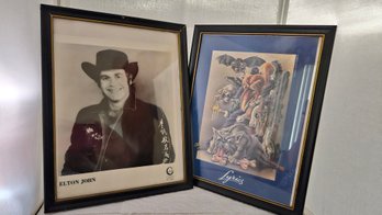 Lot 6-171 Pair Elton John Pictures (Atkins)