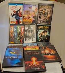 Lot 6-188 15 DVDs PG-13, Incl Harry Potter, Lord Of Rings. & More  (white Shelf 2)