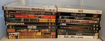 Lot 6-190 DVDs 18, R Rating, Green Mile, Etc  (white Shelf 2)