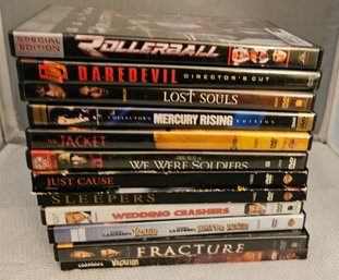 Lot 6-191 DVDs (13) R Rated, Wedding Crashers. Etc  (white Shelf 2)