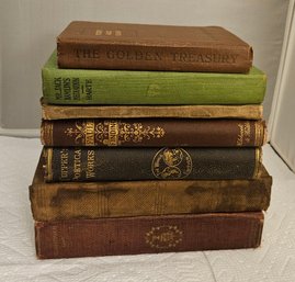 Lot 6-204 Antique Books Stories, Poems, Etc.  (white Shelf 2)