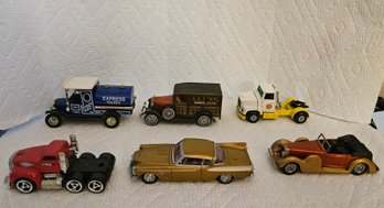 Lot 6-209 Six Diecast Cars Express Diary, Shell, Etc. (top White Shelf 2)