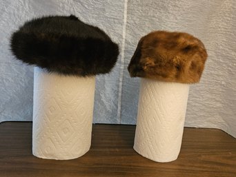 Lot 6-212 Two Ladies For Hats, One Mink, One ? (top White Shelf 2)