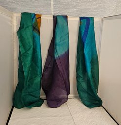 Lot 6-232 Three Scarves 100 Silk (Bottom Lateral)