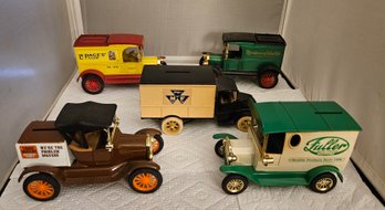 Lot 6-239 Five Ertl Banks (white Shelf)
