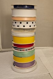Lot 6-256 Variety Ribbons, 1 Dozen, Red, Pink, Yellow, Green, Etc.  (top Lateral)