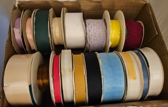 Lot 6-257 18 Rolls Ribbon 13 Full, 5 Partial (top Lateral)