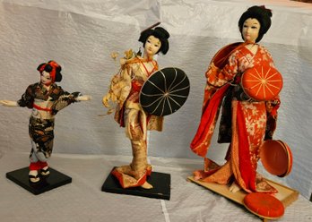 Lot 6-313 Three Geisha Dolls (top Microfiche)