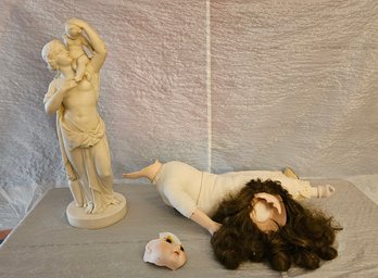 Lot 6-294 Broken Doll And Sculpture (IR)