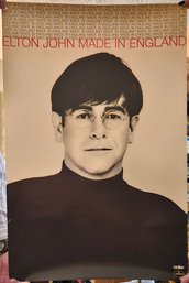 Lot 9-39 Two Vintage Elton John Posters, Love Songs, Made In England. (Atkins)