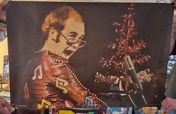Lot 9-41 Two Large Vintage Elton John Posters (Atkins)