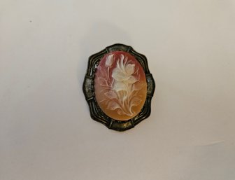 Lot 9-52 Vintage Floral Cameo Pin  (Bottom 2-Drawer)