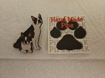 Lot 9-126 Boston Terrier Dog Pin (Bottom 2-Drawer)