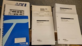 Lot 9-169  Nortel Digital Test Head Books Plus More (white Shelf)