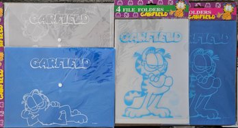Lot 9-212 Three Garfield Data Bags And 2 Packs File Folders (TIR-2)