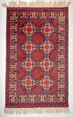 Persian Style Wool Pile Area Rug