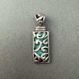 Two Sterling Silver Cocktail Rings And A Pendant