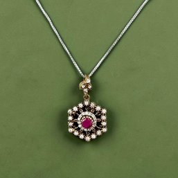 Turkish Sterling Silver Gemstone Pendant