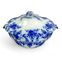 Antique Ridgways England Flow Blue Tureen