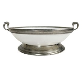 Arte Italica Large Footed Serving Bowl With Handles Retails $650