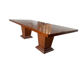 Art Deco Style Pedestal Conference Table