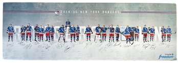 New York Rangers 2014 - 2015 Autgraphed Team Panoramic Photograph