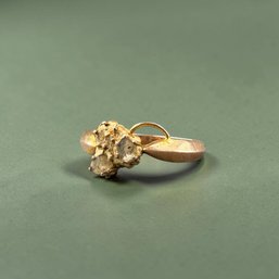 Antique 12kt Raw, Uncut Diamond Ring