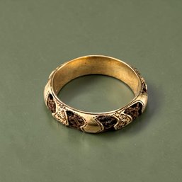 19thc. Mourning Ring In 10kt Gold