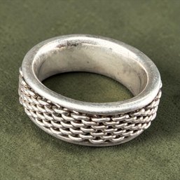 Espo Sig Sterling Silver Chain Link Ring