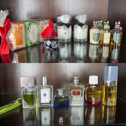 Selection Of Luxury Bathroom Accessories And Parfumes - Jo Malone, Chloe, Chanel, Etc