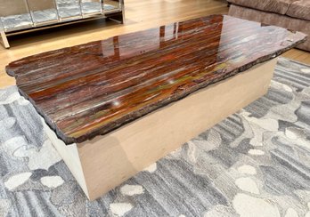 Petrified Wood Slab Coffee Table